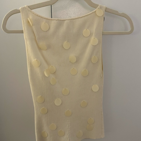 L'Academie by Marianna Juliene Matte Paillette Top TAG STILL ATTACHED - Picture 5 of 6